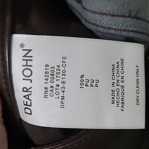 Dear John Dark Brown Faux Leather JEANNE Flare Pants size 31 - Picture 6 of 11